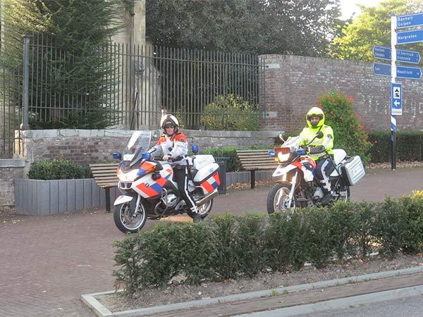 Politie te motor